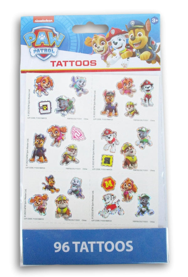 Pup Patrol Temporary Tattoos - 96 Count