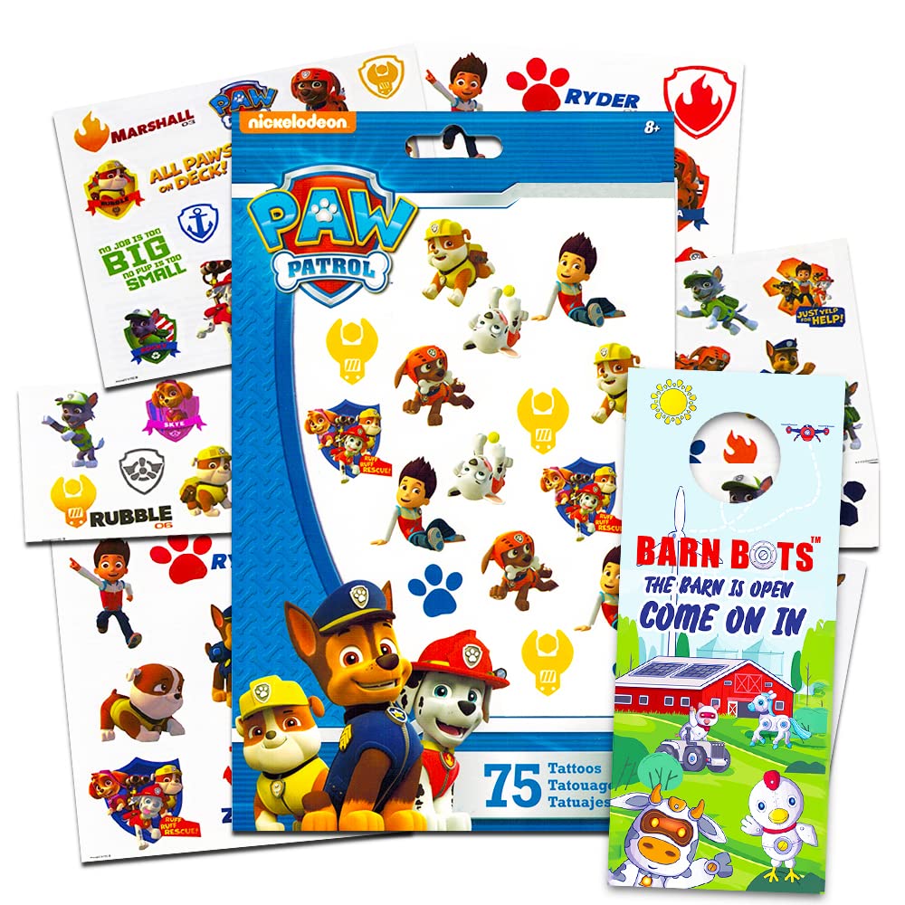 PAW Patrol Tattoos (75 Temporary Tattoos)