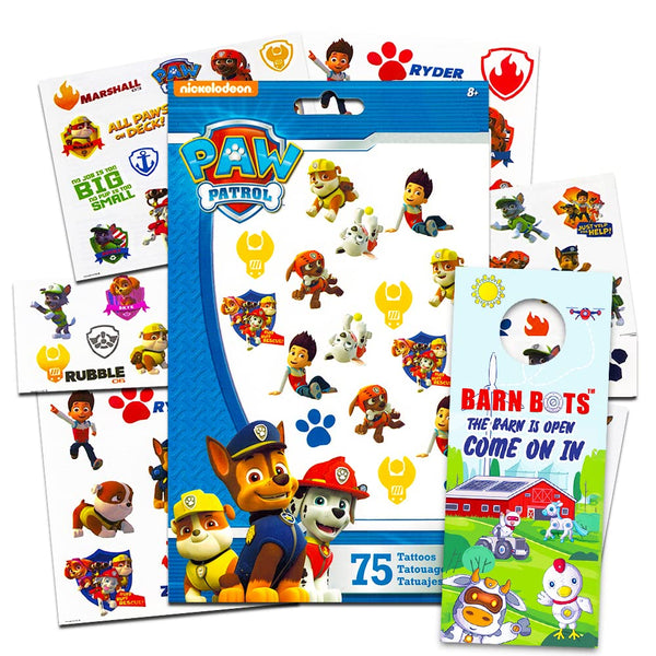 PAW Patrol Tattoos (75 Temporary Tattoos)