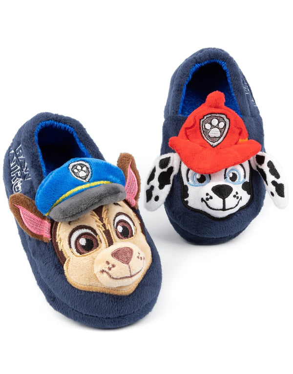 Paw Patrol Slippers Kids Toddlers | Girls Boys Animated Rescue Pups 3D Ears Chase Marshall Slip On House Shoes 12.5 US Child