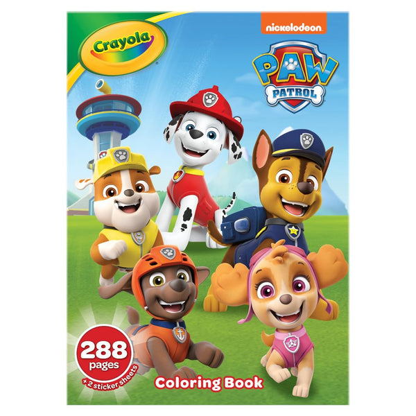 Crayola Paw Patrol Coloring Book with Stickers Gift for Kids 288 Pages Ages 3 4 5 6